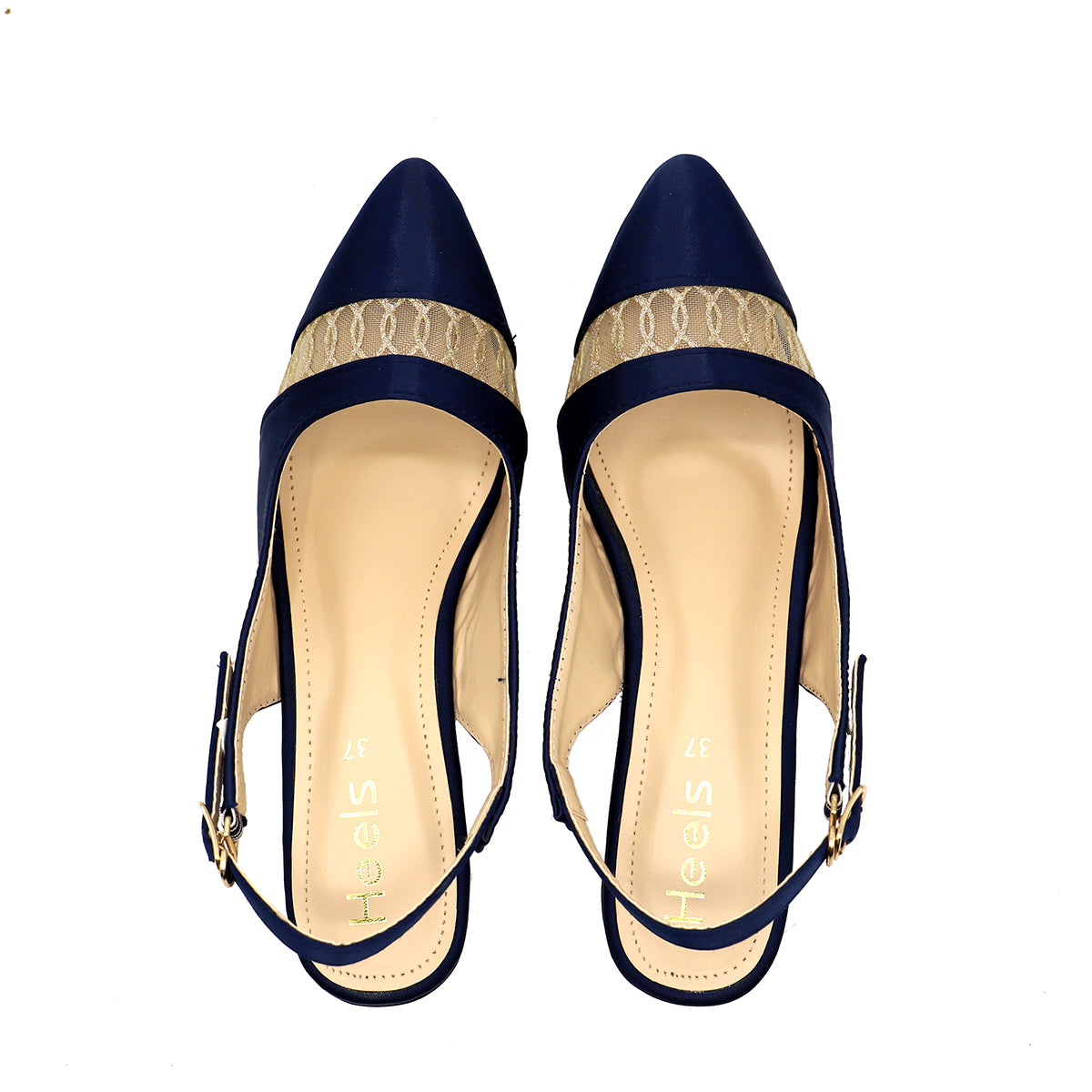 Blue Formal Court Shoes 085439