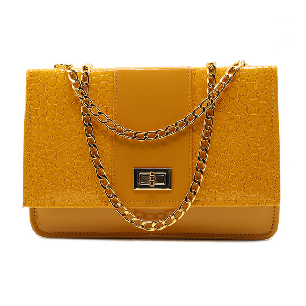 Yellow Casual Clutch C08170