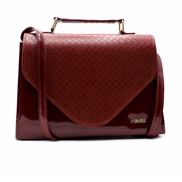 Maroon Casual Clutch C08205