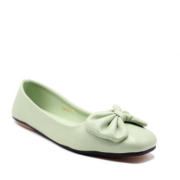 Mint Green Casual Pumps 090833