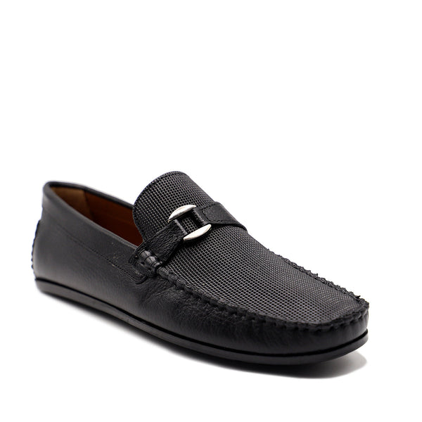 Black Loafer Slip On 165110