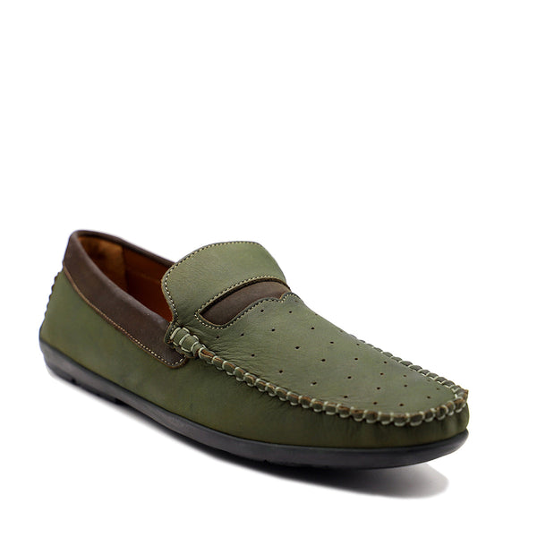 Olive Casual Slip On  165112