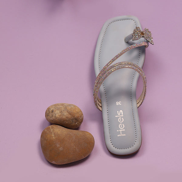 Sky Blue Fancy Chappal L00100007