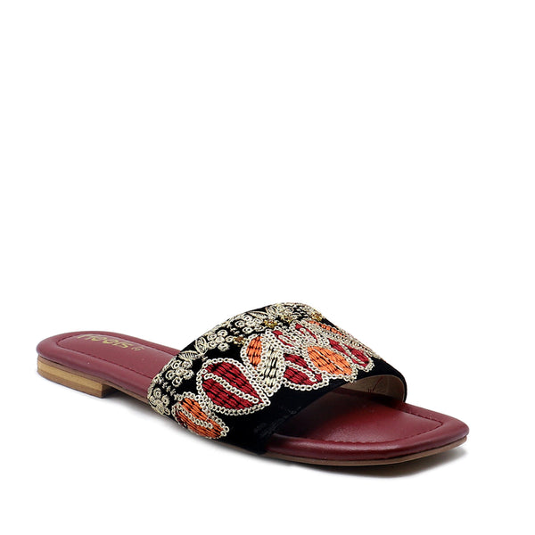 Orange Ethnic Slipper L00350016