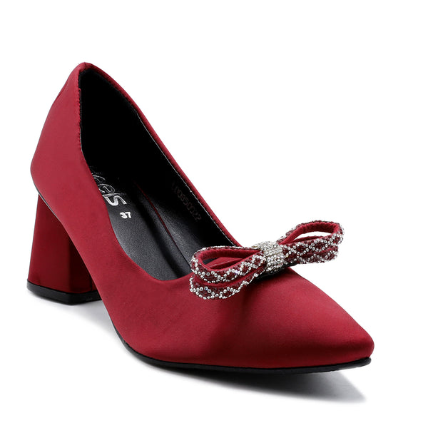 Maroon Formal Court Shoes L00850022