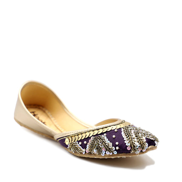 Purple Ethnic Khussa 094127