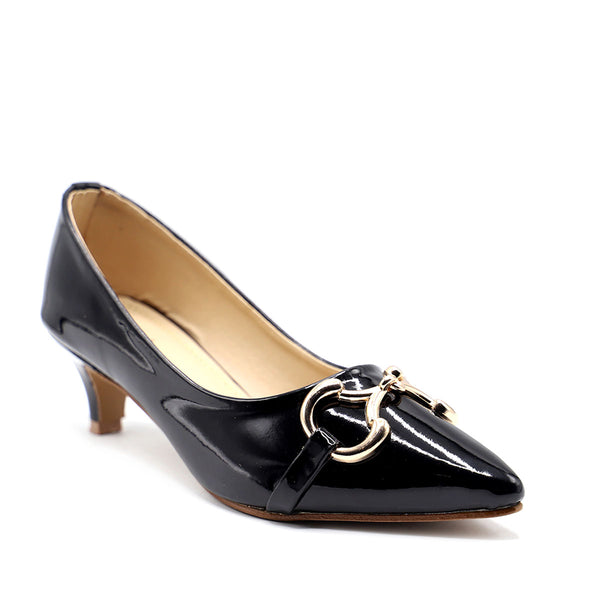 Black Formal Court Shoes 085456