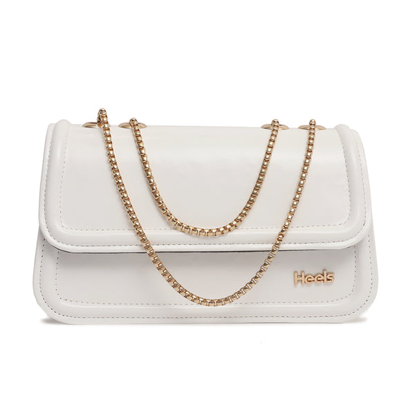 White Casual Boxy Clutch C00C08112
