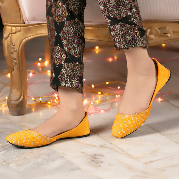 Yellow Ethnic Khussa L00940007