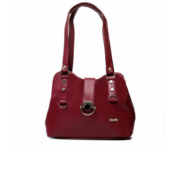 Maroon Casual Hand Bag P00P01173