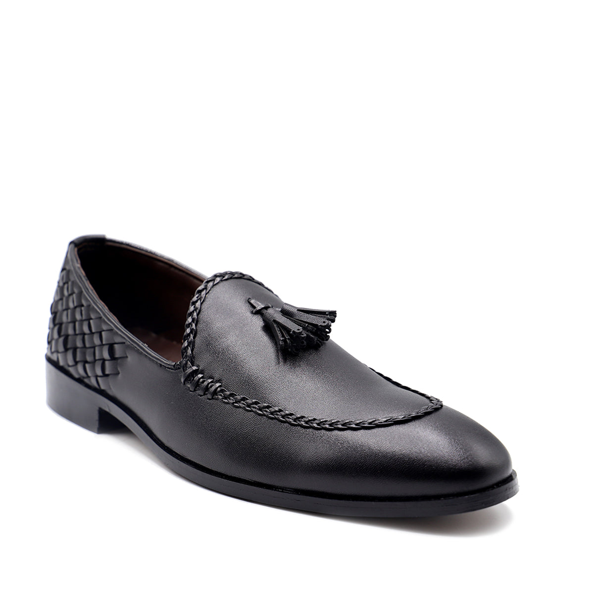 plain black slip on shoes