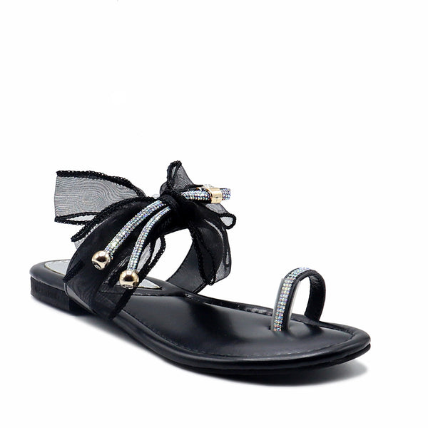 Black Fancy Chappal L00100002