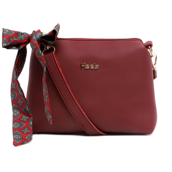Maroon Casual Hand Bag P00P01470