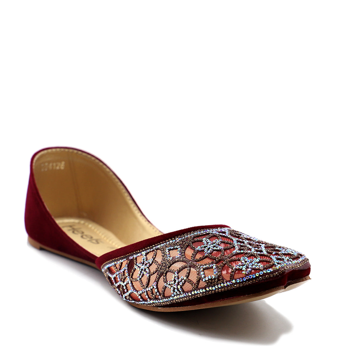 Maroon Fancy Khussa 094126 – Heels Shoes