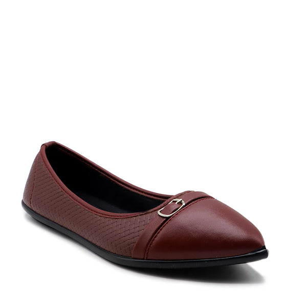 Maroon Casual Pumps LPR900001