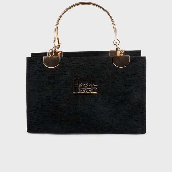 Black Fancy Hand Bag P00P20012