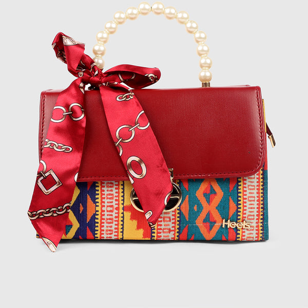 Maroon Casual Clutch C00C08141