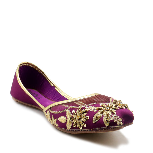 Purple Ethnic Khussa L00940024