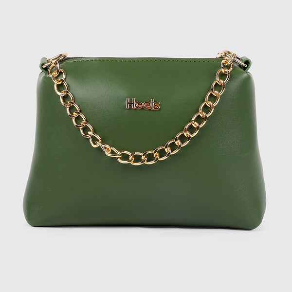 Green Casual Hand Bag P00P01468