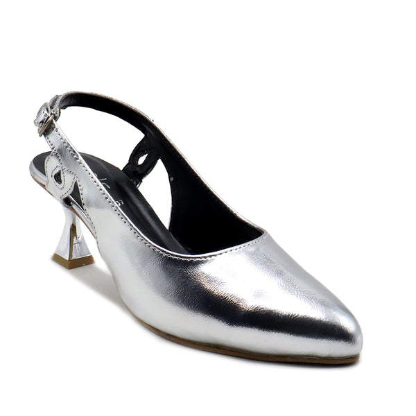 Silver Bridal Sling Back L00850029