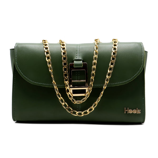 Green Casual Hand Bag P00P01400