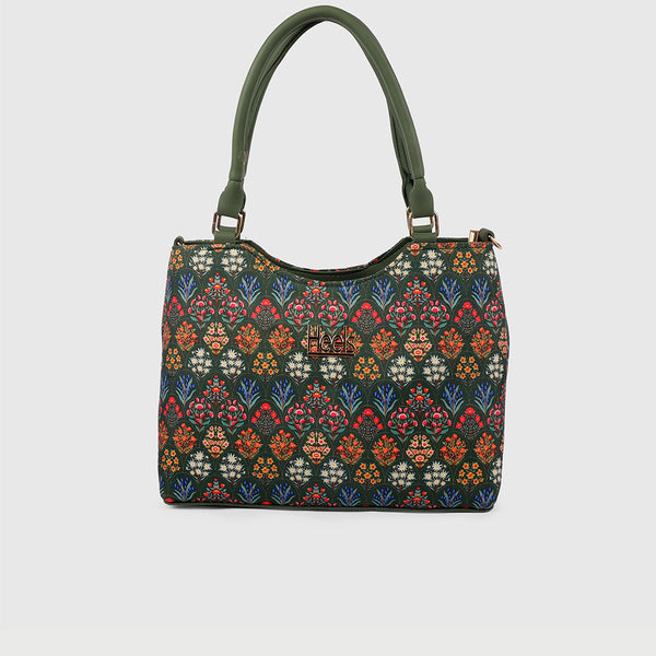 Green Casual Hand Bag P00P01452