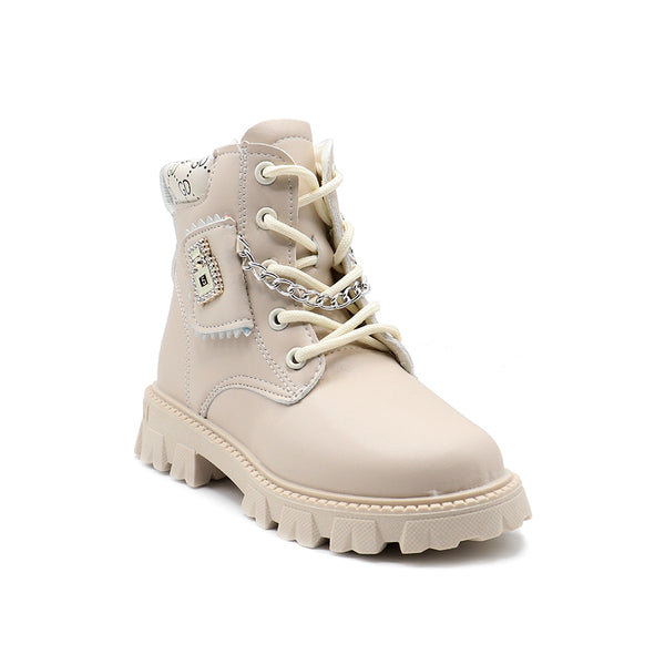Beige Casual Boots G60018