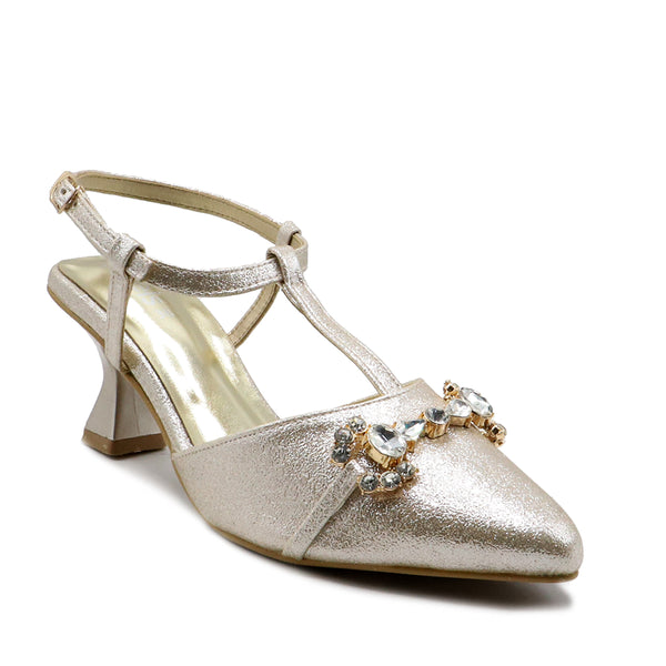 Golden Bridal Sling Back L00850025