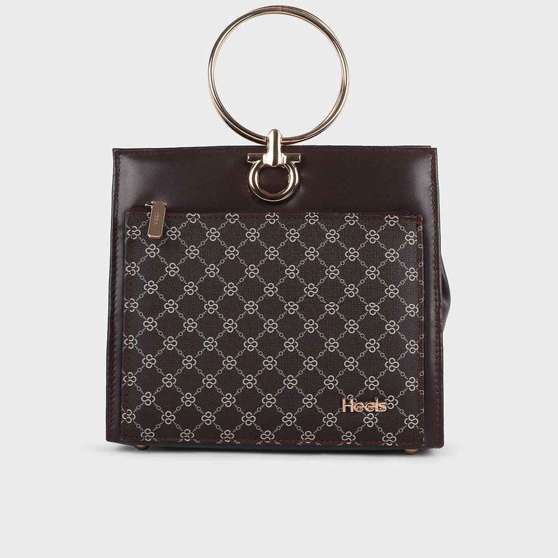 Brown Casual Hand Bag P00P01451