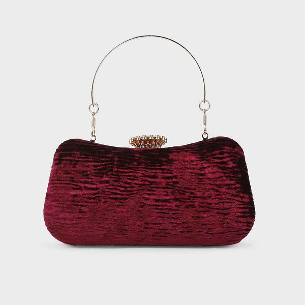 Maroon Fancy Clutch C00C20393