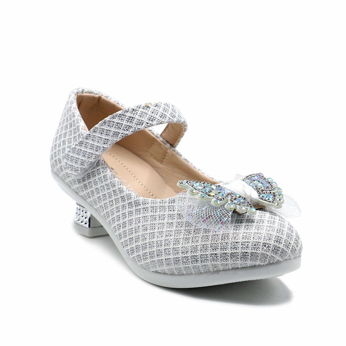 Silver Fancy Court Shoes G70079 – Heels Shoes