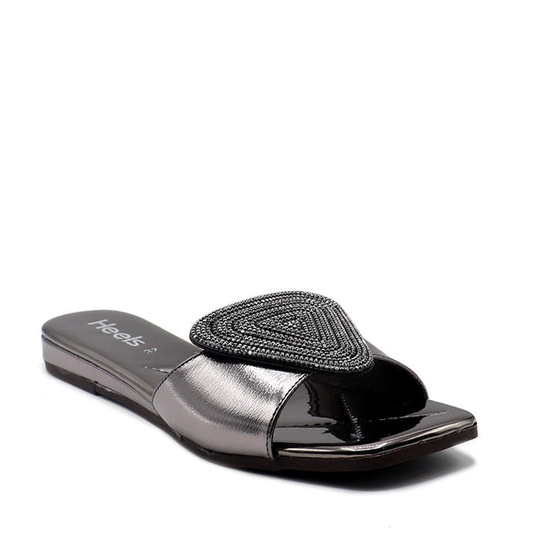 Grey Fancy Slipper 042107