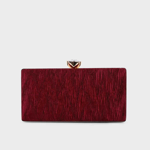 Maroon Fancy Clutch C00C20388