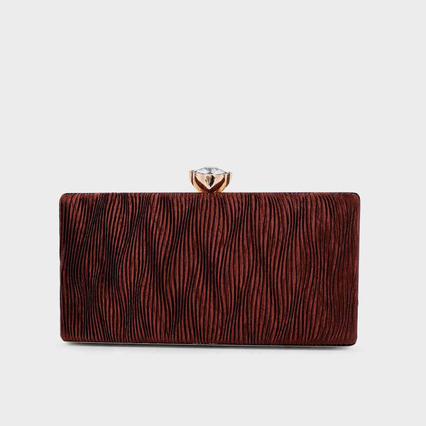 Brown Fancy Clutch C00C20388