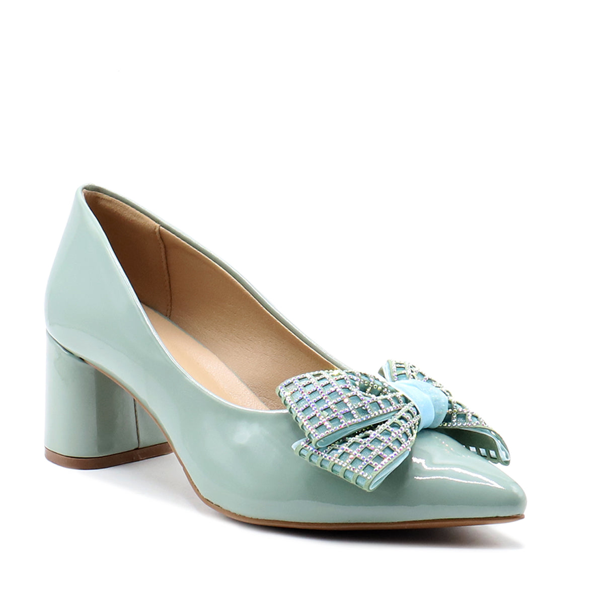 Mint Green Formal Court Shoes 085474 Heels Shoes New