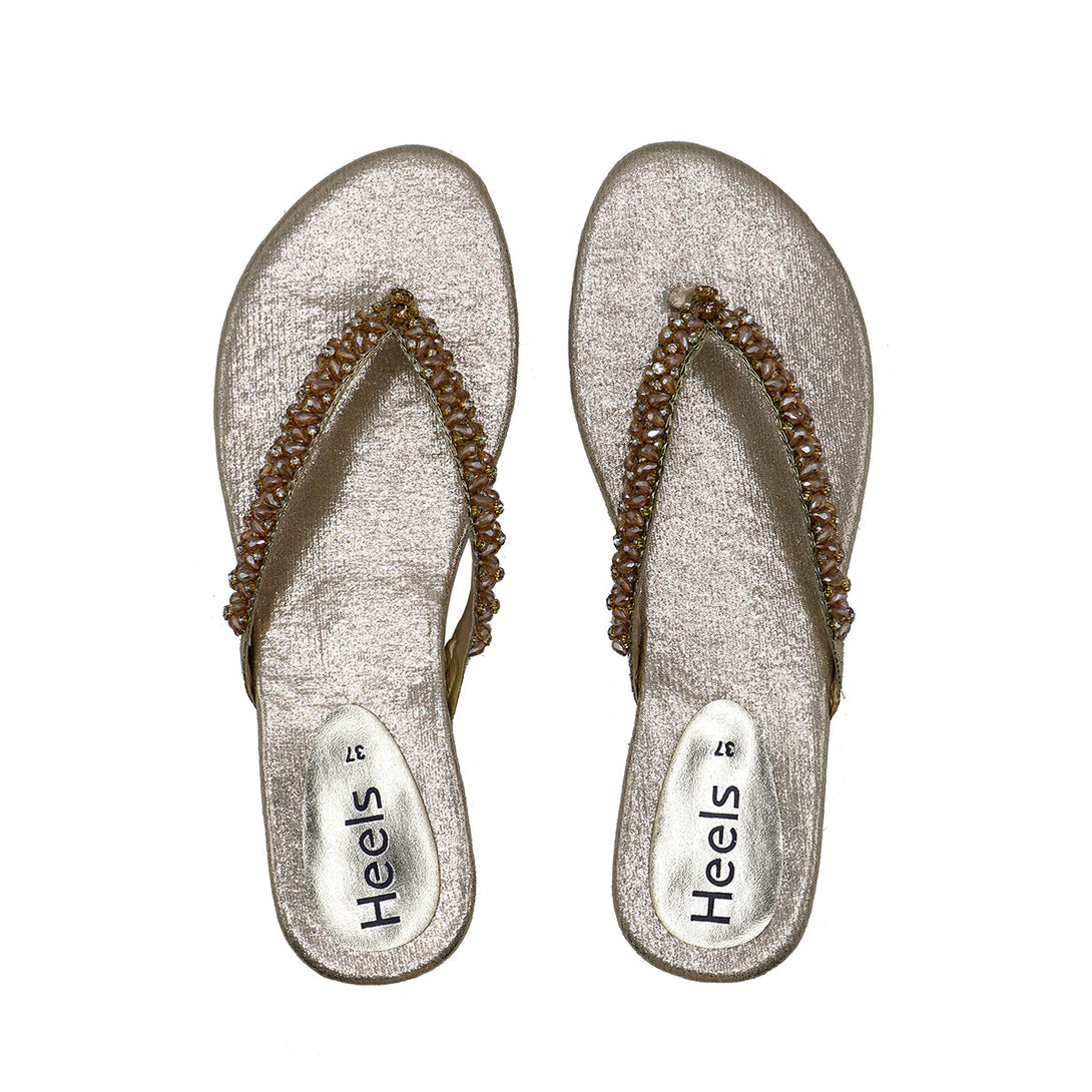 Golden Fancy Chappal 010111