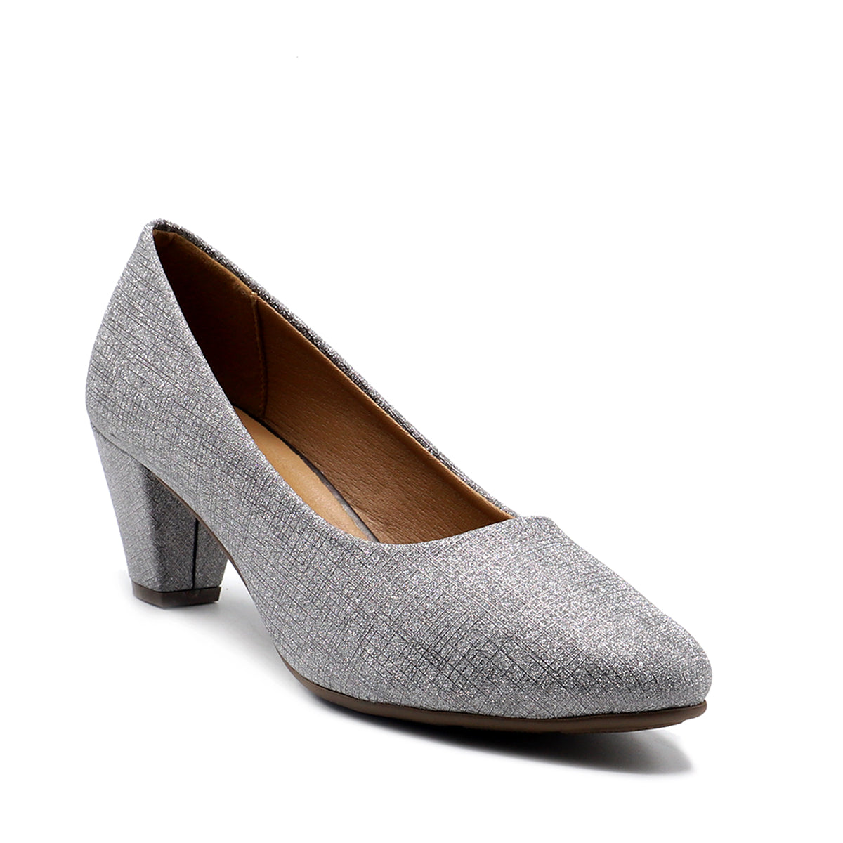 Fancy best sale silver shoes