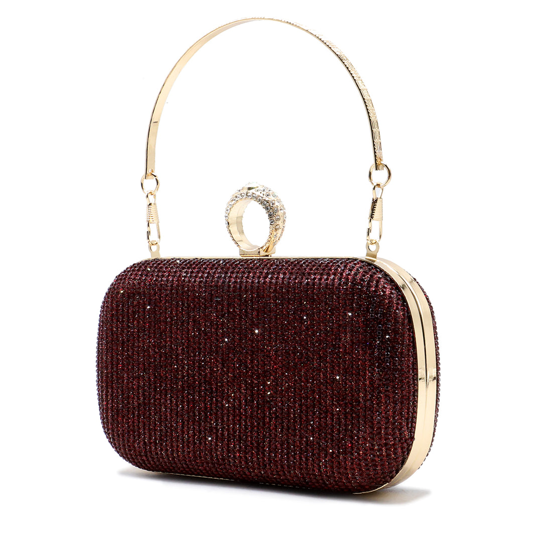 Maroon Fancy Clutch CLLC20025