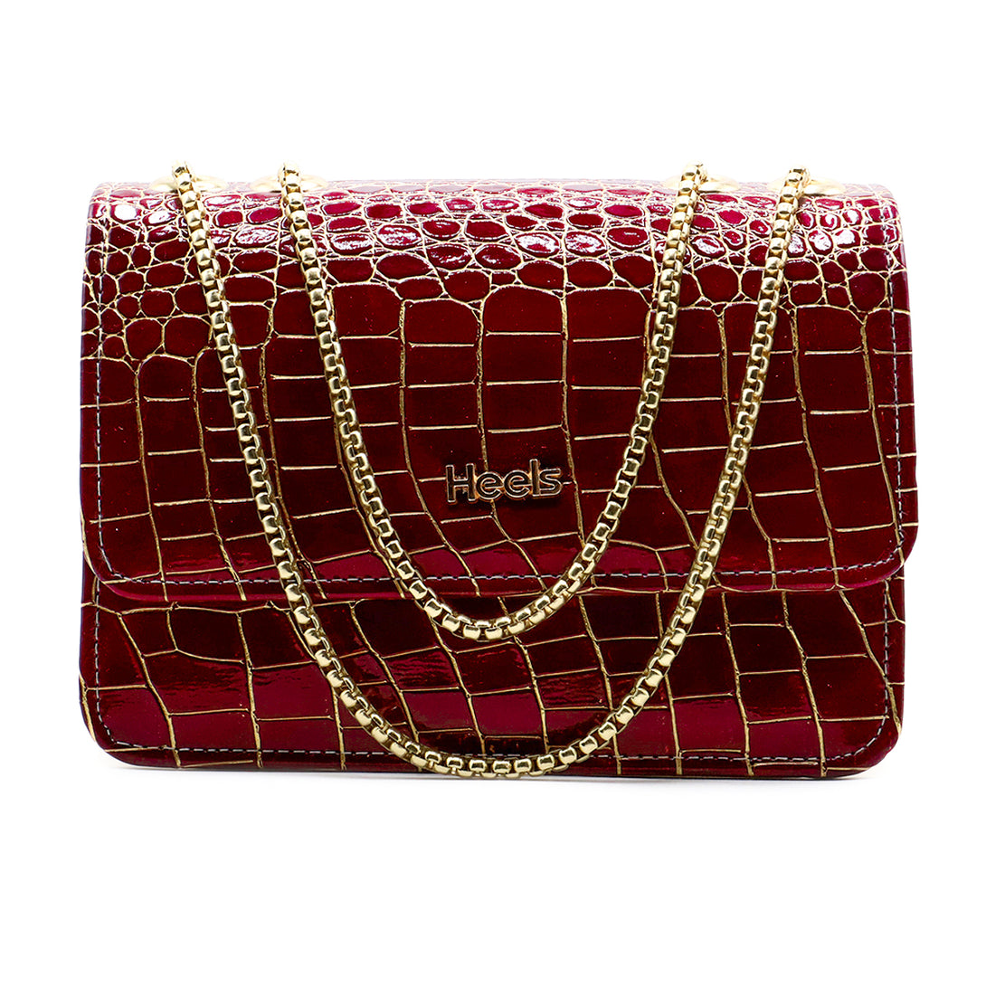 Maroon Casual Clutch C00C08097