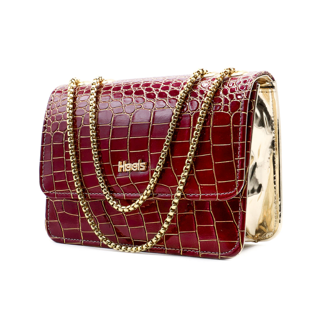 Maroon Casual Clutch C00C08097