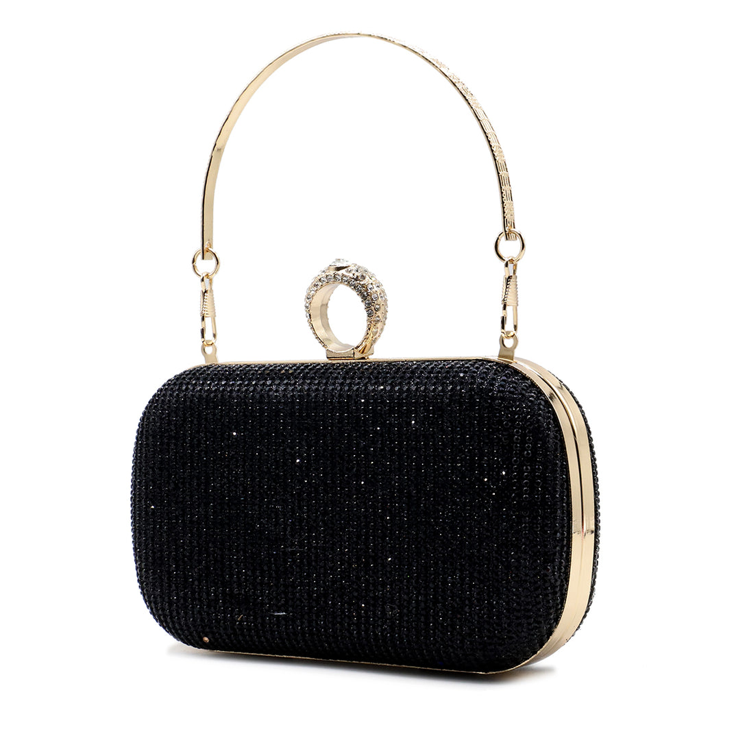 Black Fancy Clutch CLLC20025