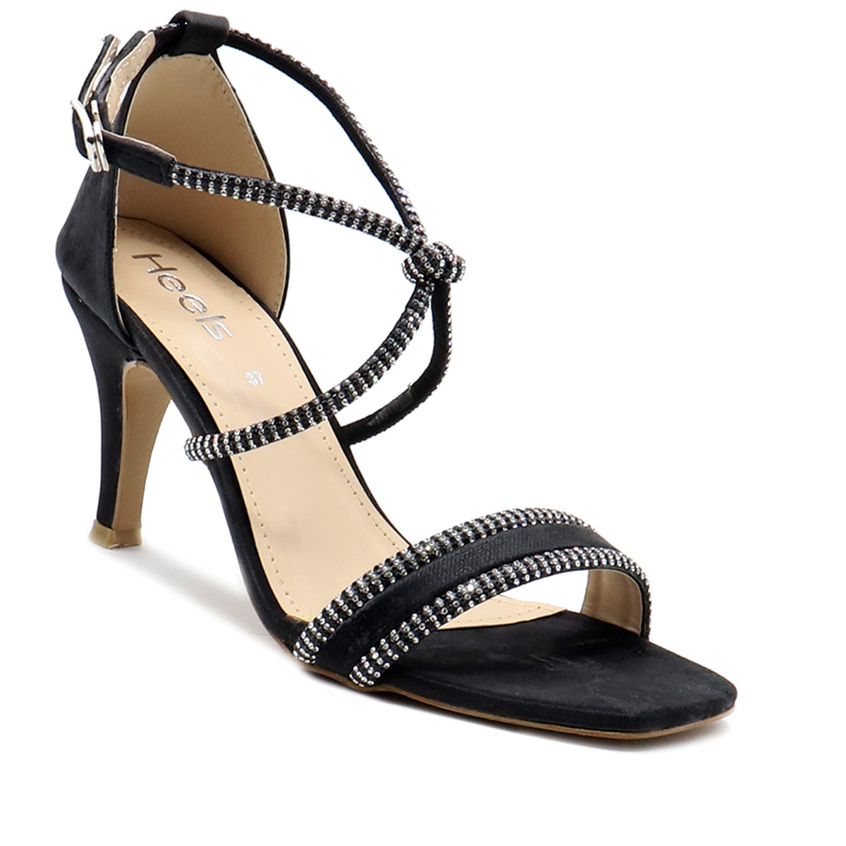 Black Fancy Sandal L00660028 – Heels Shoes New