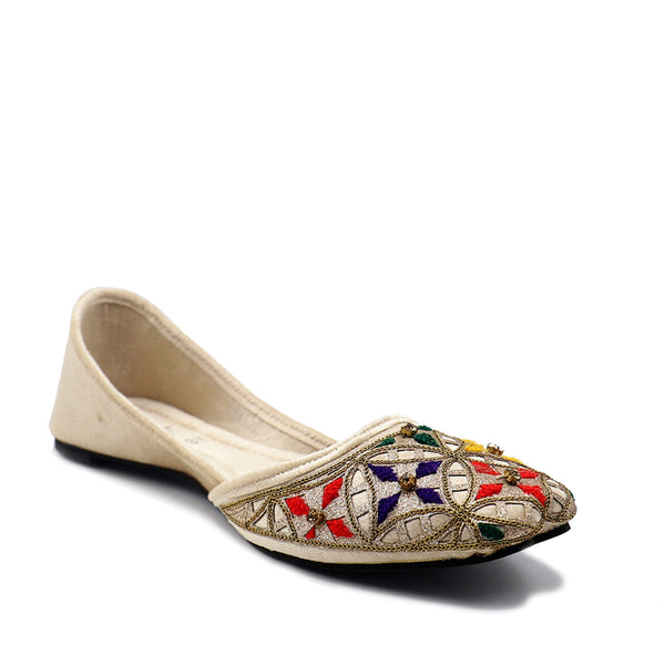 Beige Ethnic Khussa 094102