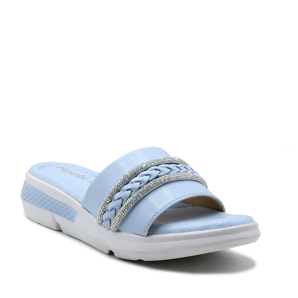 Light Blue Casual Slipper LCL760002