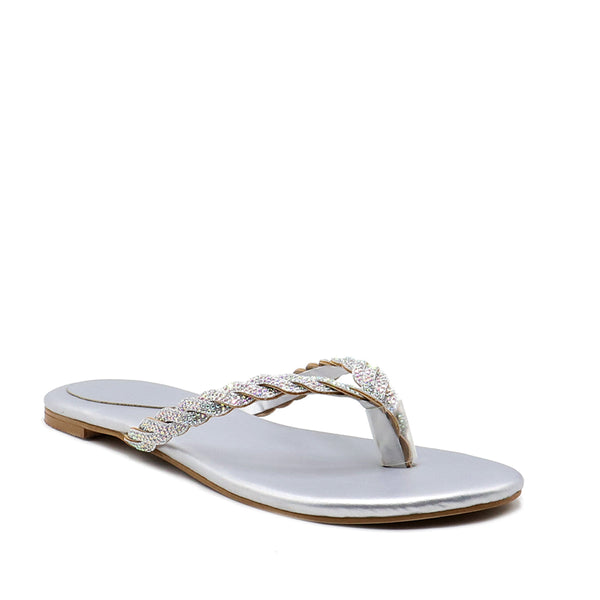 Silver Fancy Chappal L00100005