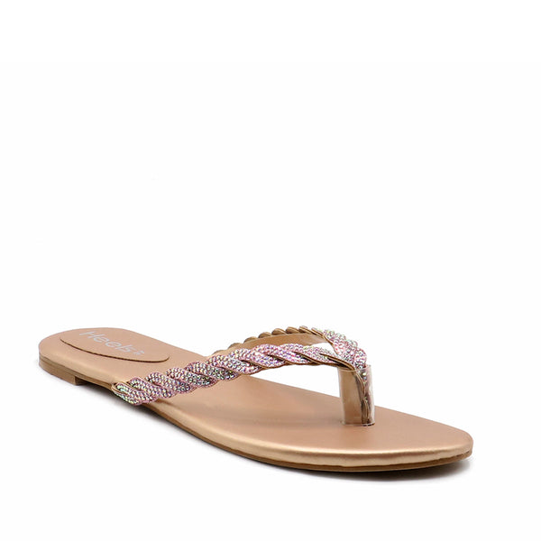 Peach Fancy Chappal L00100005