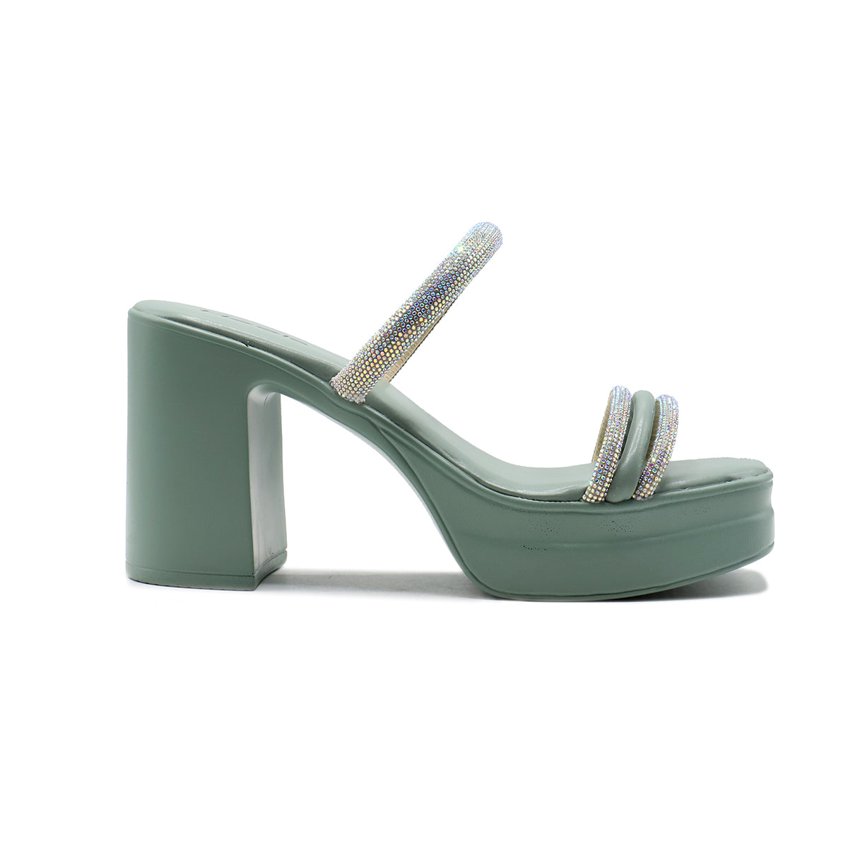 Mint Green Formal Slipper 040719 Heels Shoes New