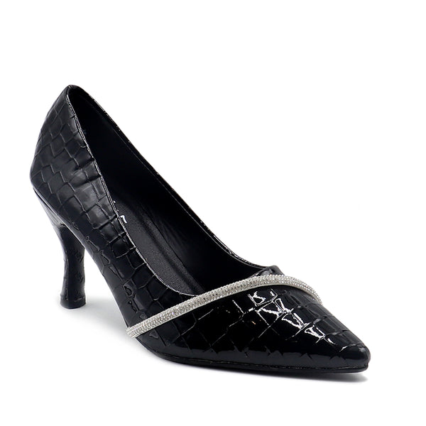 Black Formal Court Shoes 085499