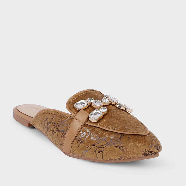 Beige Formal Mule L00120024