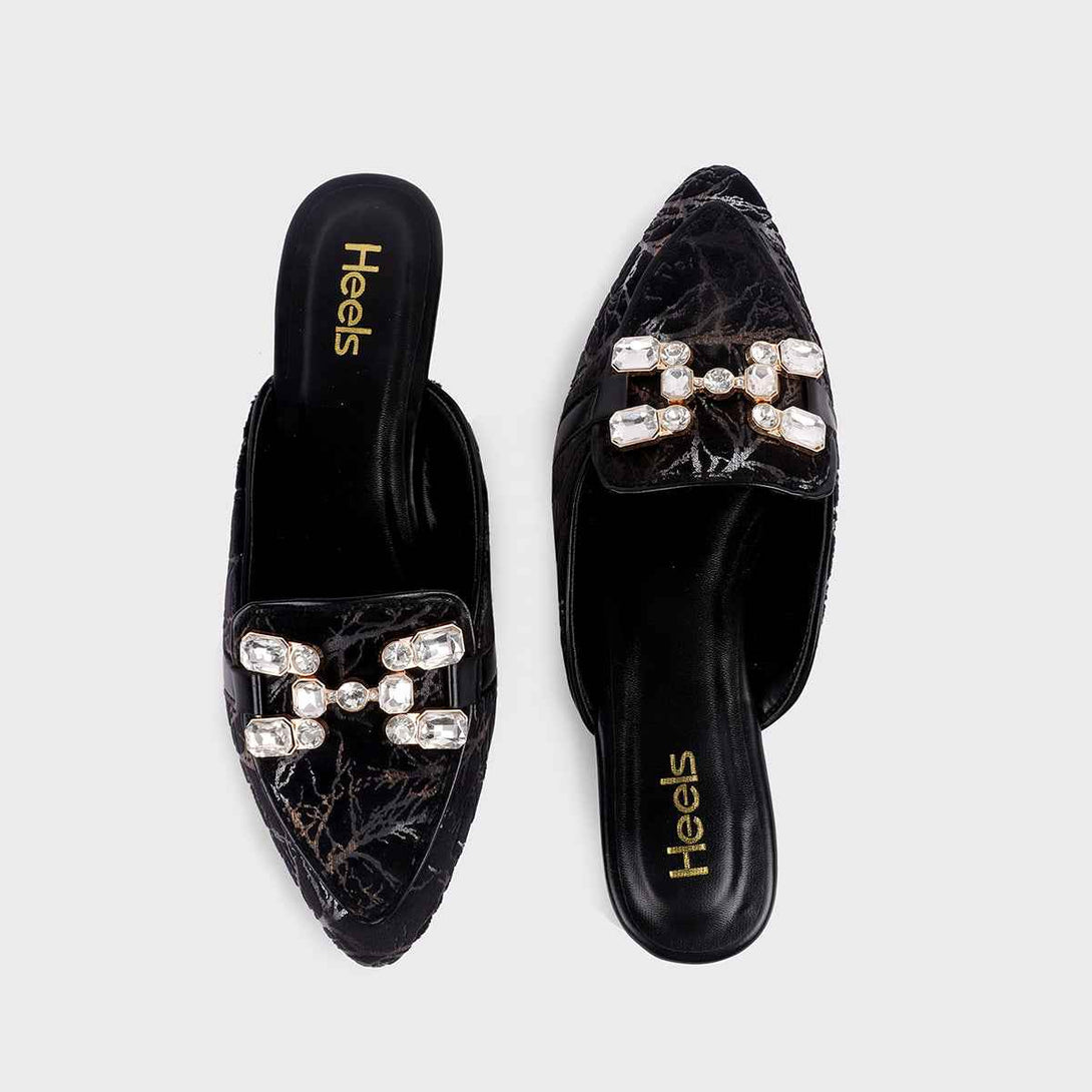 Black Formal Mule L00120024